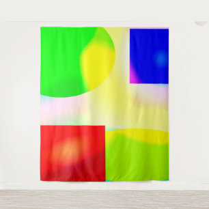 kunstreflectie op pop wandkleed