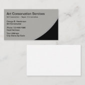 Kunstrestauratiediensten Visitekaartje (Voorkant / Achterkant)