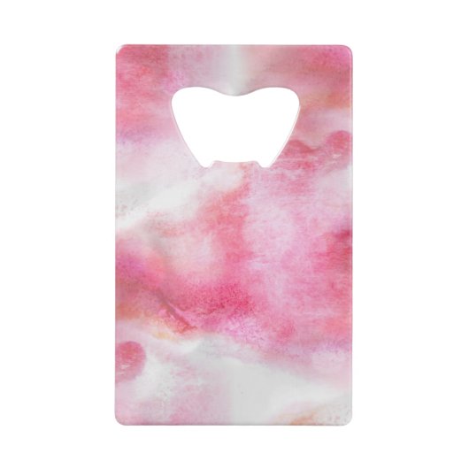 kunstrode avant-garde achtergrondhandverf 2 kredietkaart flessenopener (Voorkant)