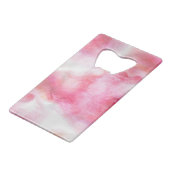 kunstrode avant-garde achtergrondhandverf 2 kredietkaart flessenopener (Voorkant Gekanteld)