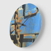 Kunstronde (grote) wandklok grote klok (Hoek)