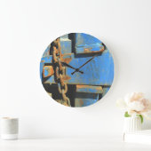 Kunstronde (grote) wandklok grote klok (Huis)