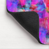 Kunstroze, blauwe, rode textuurachtergrond muismat (Hoek)