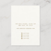 Kunstroze Floral Waterverf verouderd beeldscherm Visitekaartje (Achterkant)