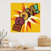 Kunstruimte voor komische boeken Pop Poster (Keuken)