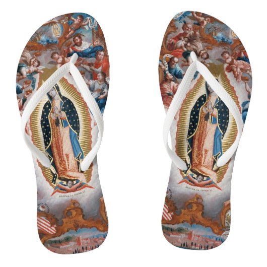 Kunstsandalen "Virgin of Guadalupe" Teenslippers (Voetbed)