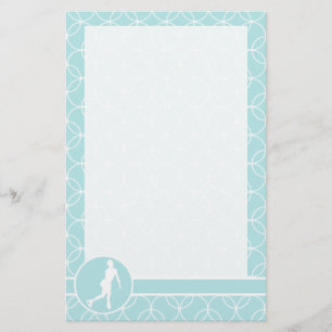 Kunstschaatsen; Baby Blue Circles Briefpapier