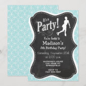 Kunstschaatsen; Baby Blue Circles Kaart (Voorkant / Achterkant)