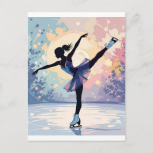 Kunstschaatsen Briefkaart