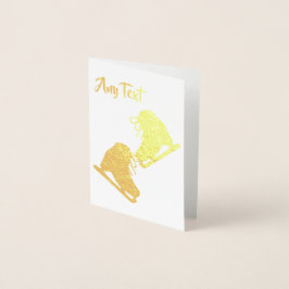 Kunstschaatsen op maat folie kaarten