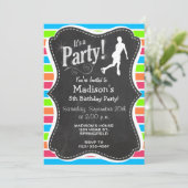 Kunstschaatsen; Retro Neon Rainbow Kaart (Staand voorkant)