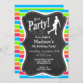 Kunstschaatsen; Retro Neon Rainbow Kaart (Voorkant / Achterkant)