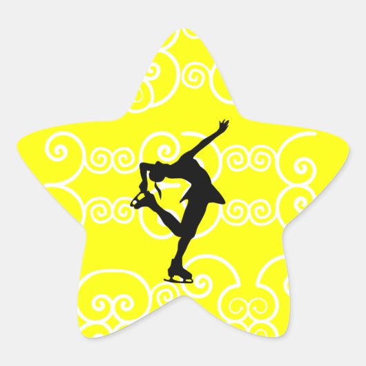 Kunstschaatsen Star Stickers (Voorkant)