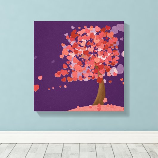 Kunstschattige kunsten canvas afdruk (Insitu (Houten vloer))