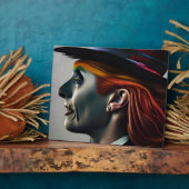 Kunstschild met kunstmatige intelligentie fotoplaat (Zijkant)