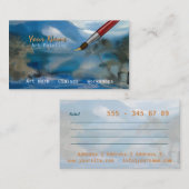 Kunstschilder - Visitekaartje (Voorkant / Achterkant)