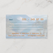 Kunstschilder - Visitekaartje (Achterkant)