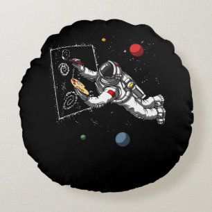 Kunstschilder voor ruimteastronaut Cosmic Galaxy A Rond Kussen