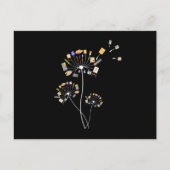 Kunstschilderende andelion voor het schilderen van briefkaart (Voorkant)