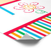 Kunstschilderende partij Birthday Banner 40x12 Poster (Hoek)