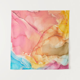 Kunstschilderij van natuurluxe abstracte vloeistof wandkleed