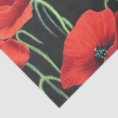 Kunstschilderij van Red Poppies Tissuepapier (Detail)