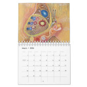Kunstschilderijen Abstracte decoratieve kalender (Mar 2026)