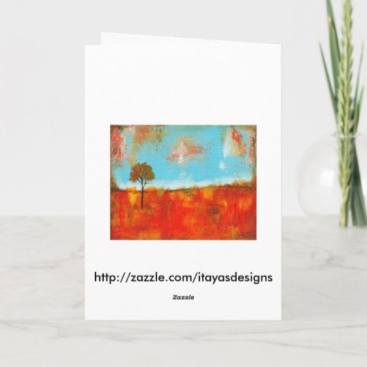 Kunstschildering voor Abstracte vloerbedekking Kaart (Achterkant)