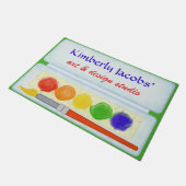 Kunstschilderpalet Paintborstel | Aangepaste Studi Deurmat (Schuin)