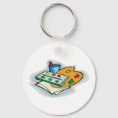 Kunstschilders Sleutelhanger (Achterkant)