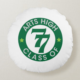 Kunstscholen van 77 Logo Rond Kussen