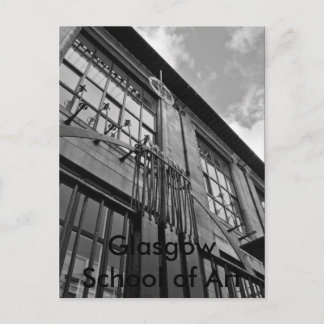 Kunstschool16x12bw, Glasgow School of Art Briefkaart