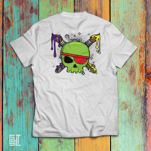 Kunstschool Schedel met druipende verf essentieel  T-shirt