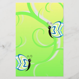 Kunstscrapboogpapier voor vlinders briefpapier