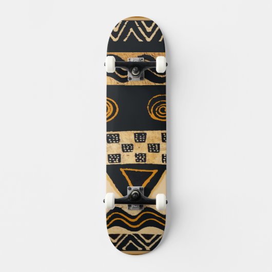 Kunstskateboard van Afrikaanse stammen Skateboard (Voorkant)