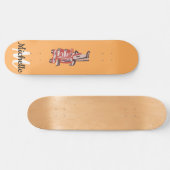 Kunstskateboarddeck - vos skateboard (Horizontaal)