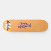 Kunstskateboarddeck - vos skateboard (Horizontaal)