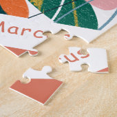 Kunstsport Abstracte sport in Basketball Player Th Legpuzzel (Zijkant)