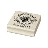 Kunststempel Bijen Wreath Wood Rubberstempel (Stempel)