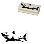 kunststempel haaien 	rubberstempel (Gestempeld)