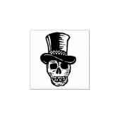 Kunststempel Mardi Gras Skull Rubberstempel (Afrduk)