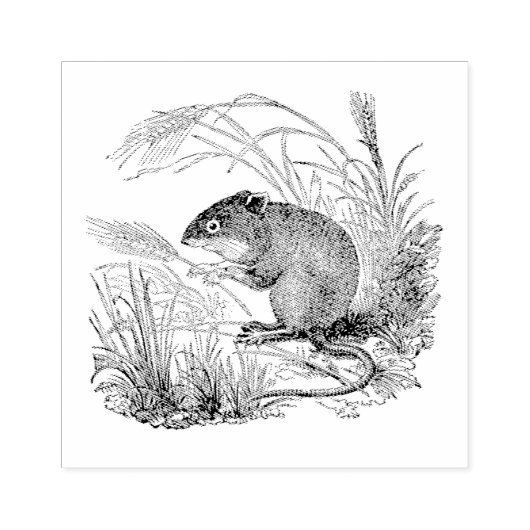 Kunststempel Mouse Authentic Rubber Rubberstempel (Afrduk)