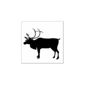 Kunststempel rendier silhouette 	rubberstempel (Afrduk)