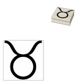 kunststempel taurus symbool 	rubberstempel (Gestempeld)