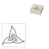 kunststempel van de keltische bladeren 	rubberstempel (Gestempeld)