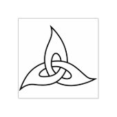 kunststempel van de keltische bladeren 	rubberstempel (Afrduk)