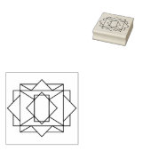 kunststempel van deco 	rubberstempel (Gestempeld)