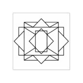 kunststempel van deco 	rubberstempel (Afrduk)