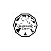 Kunststempel voor bordspelbemanning 	rubberstempel (Afrduk)