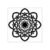 kunststempel voor de cellobloem 	rubberstempel (Afrduk)